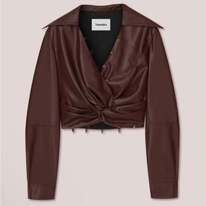 NWT NANUSHKA FANNA VEGAN TOP - PLUM CHUTNEY